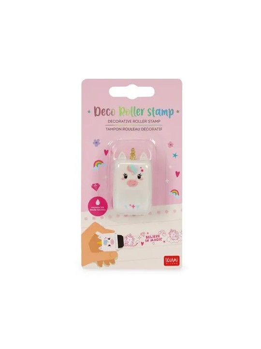 Tampon rouleau décoratif licorne