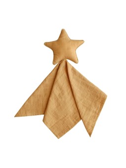 Mushie - Doudou plat étoile jaune