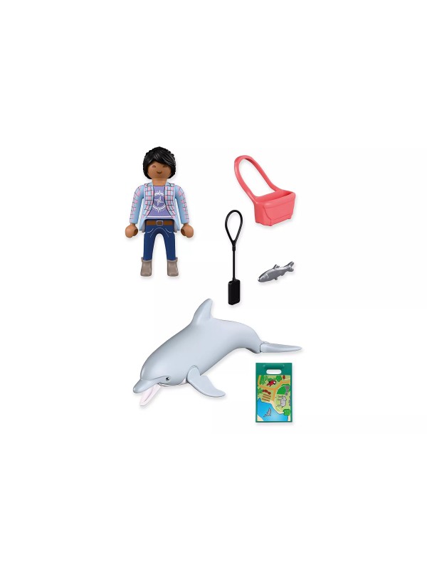 Animals & friends - Zoo : dauphin et visiteur