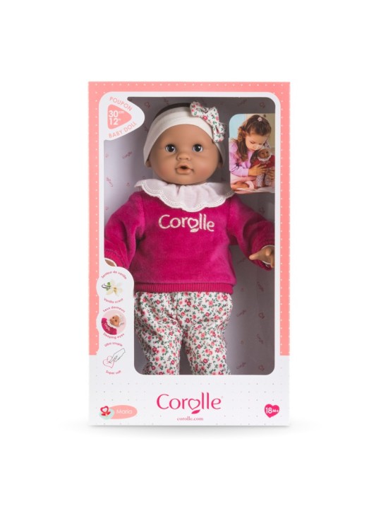 Bébé câlin Maria rose grenadine 30 cm