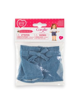 BB36 Short jean avec nœud