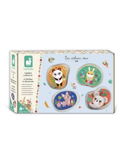 4 galets à décorer - Petits animaux