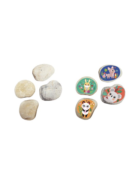 4 galets à décorer - Petits animaux