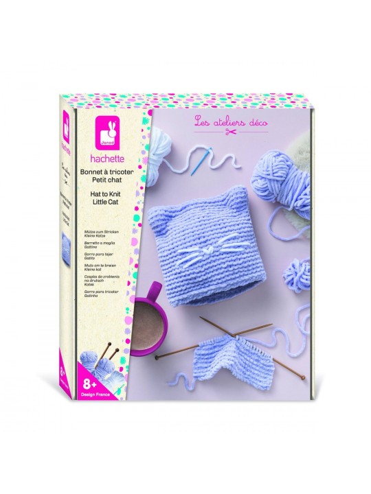 Bonnet à tricoter - Petit chat