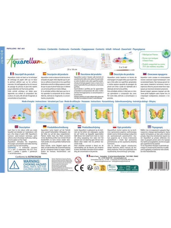Aquarellum junior - Papillons