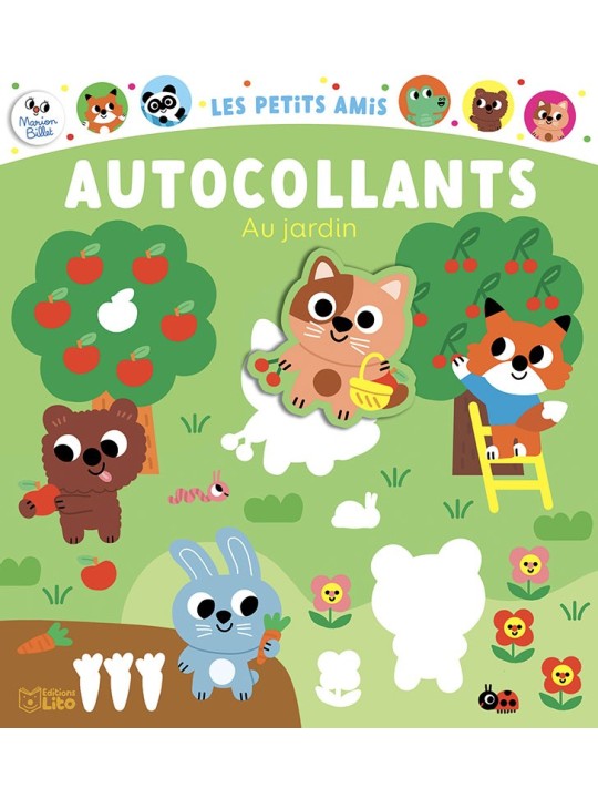 Autocollants Les petits amis - Au jardin