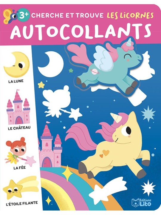 Autocollants - Cherche et trouve - Les licornes