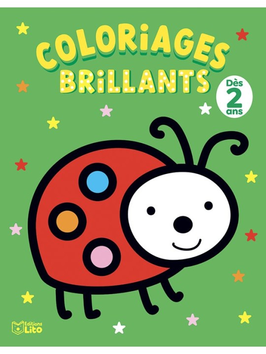 Coloriages brillants 2 ans - La coccinelle