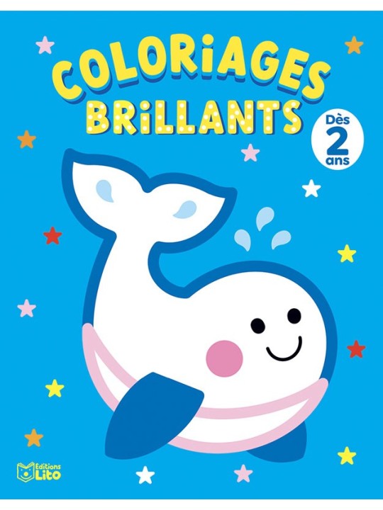Coloriages brillants 2 ans - Les animaux de la mer