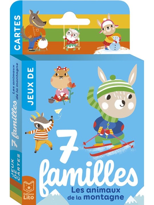 Jeu de 7 familles Les animaux de la montagne