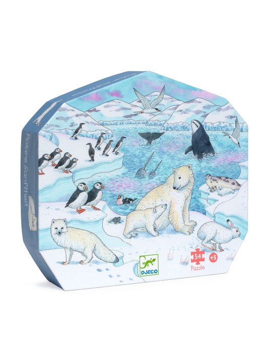 Puzzle silhouette - Douceur polaire 54 pièces