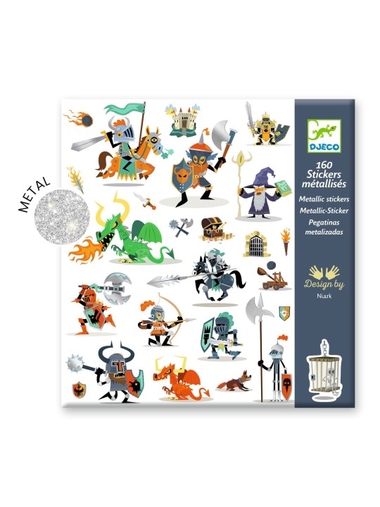 Stickers métallisés - Chevaliers