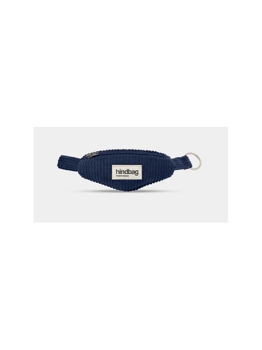Porte-clés banane Côme velours marine