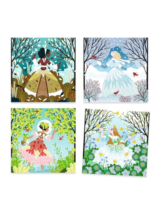 Tableaux à métalliser - Des robes couleur du temps