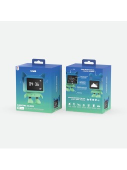 Réveil Dancing clock bleu