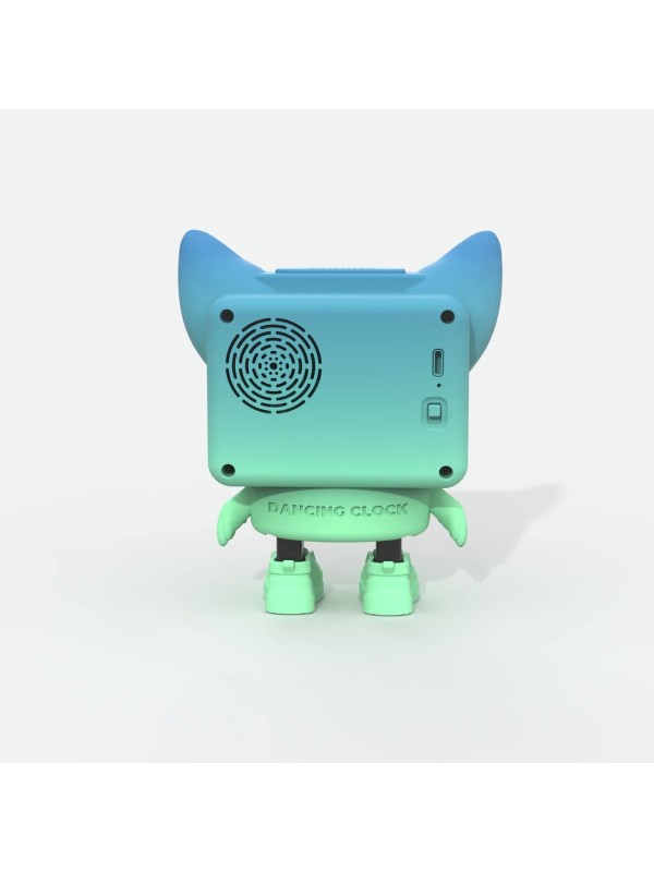 Réveil Dancing clock bleu