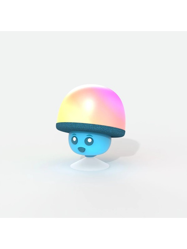 Enceinte et veilleuse Mega mush bleue
