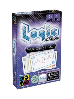 Logic cards matchsticks violet