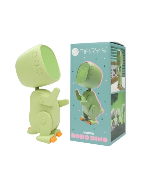 Mary's - Réveil robot dino vert