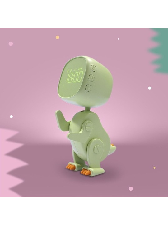 Mary's - Réveil robot dino vert