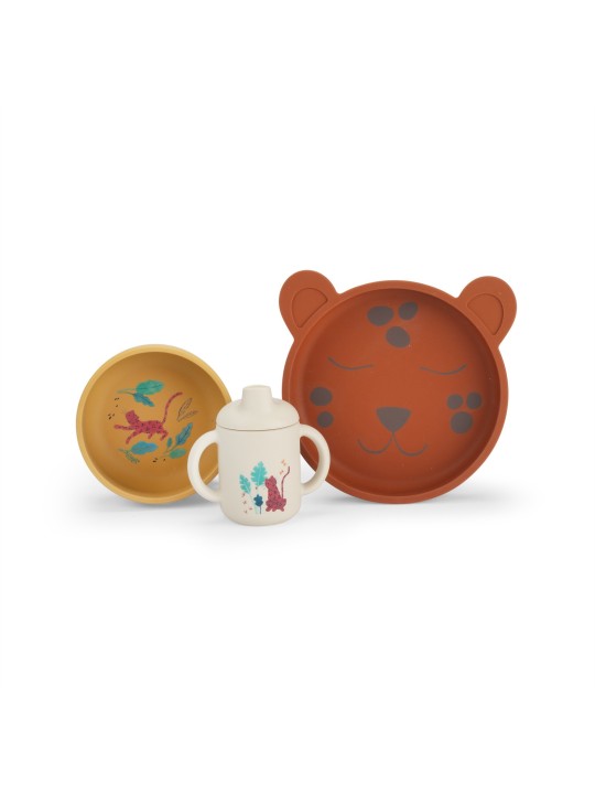 Set vaisselle silicone La forêt Mawa