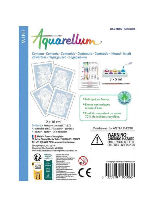 Aquarellum mini - Licornes