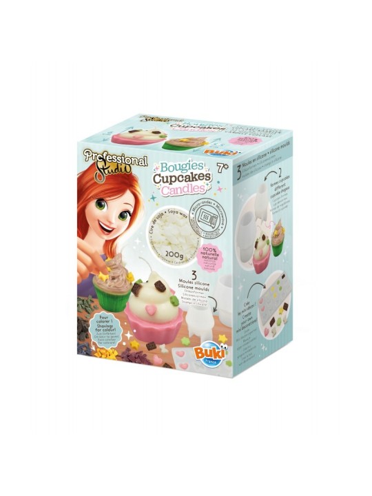 Studio professionnel bougies cupcakes