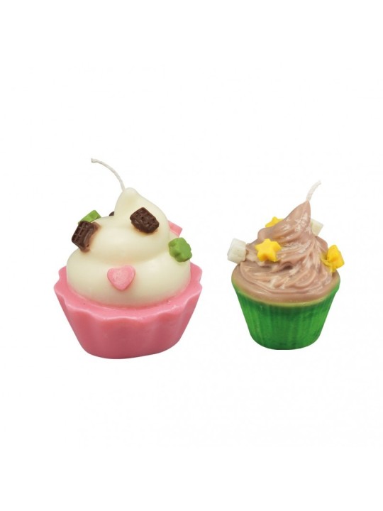 Studio professionnel bougies cupcakes