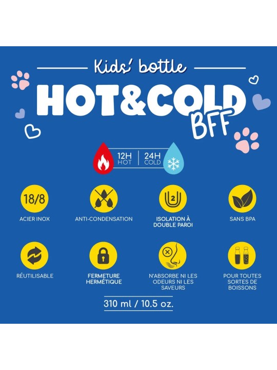 Gourde isotherme 310 ml - Chat