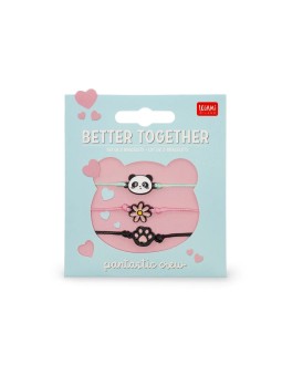 Bracelets Better together panda (x3)