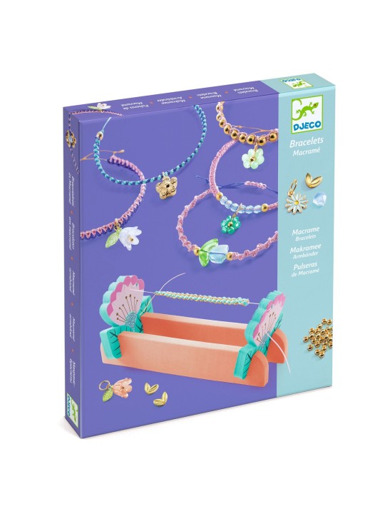 Bijoux à créer - Bracelets macramé bleus