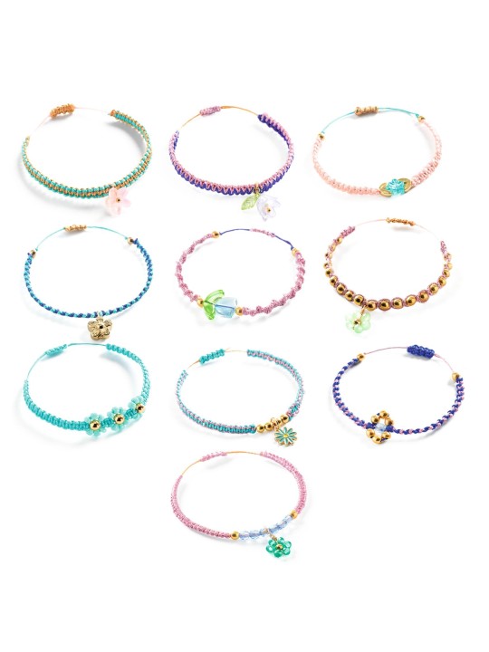 Bijoux à créer - Bracelets macramé bleus
