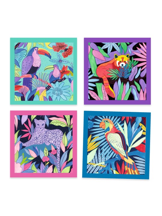4 cartes à peindre - Selva