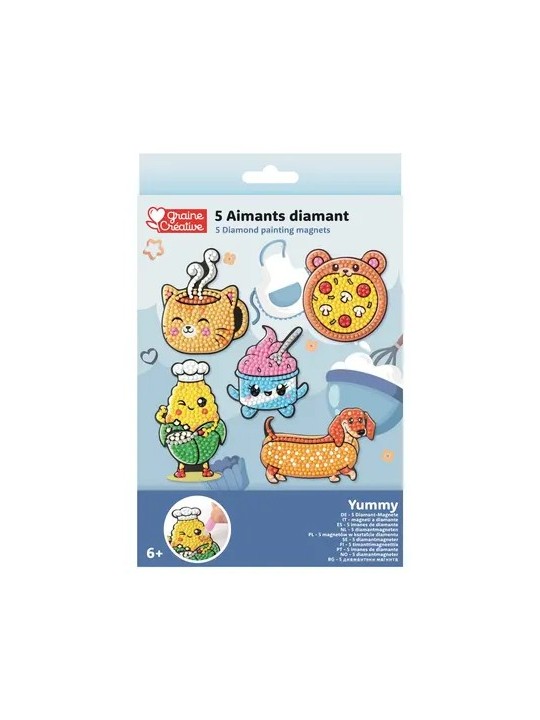Kit 5 aimants diamant