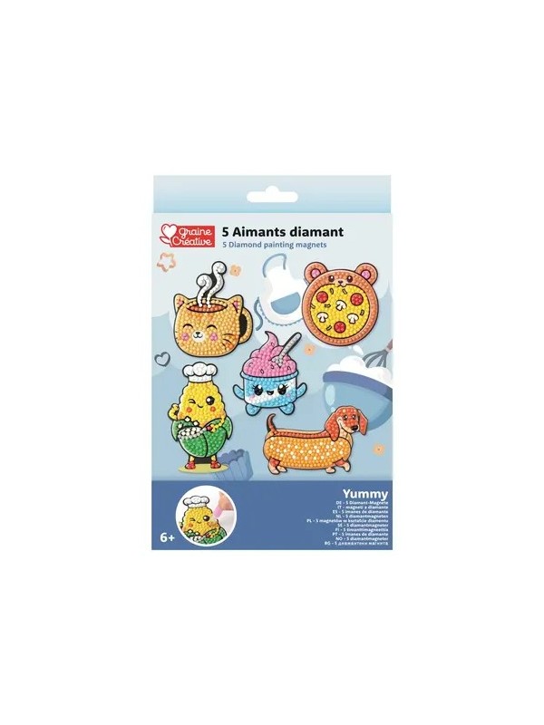 Kit 5 aimants diamant