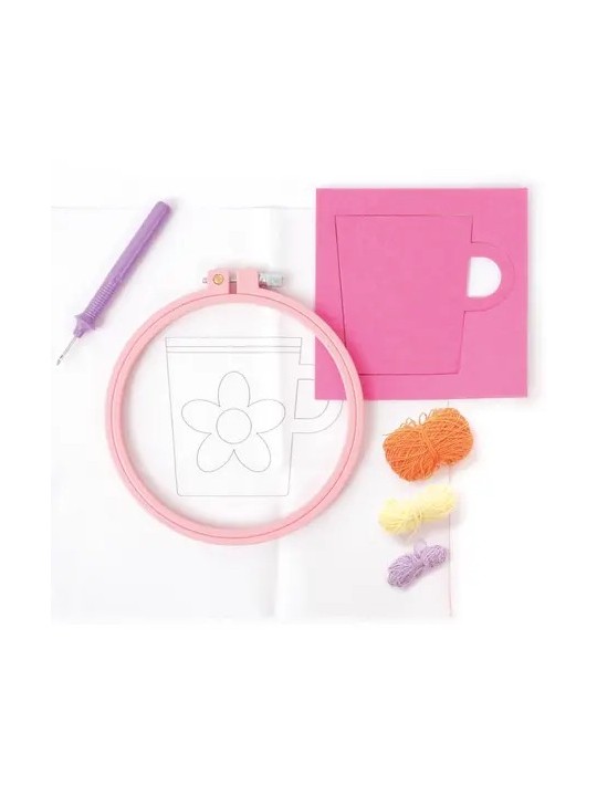 Punch needle sous-tasse