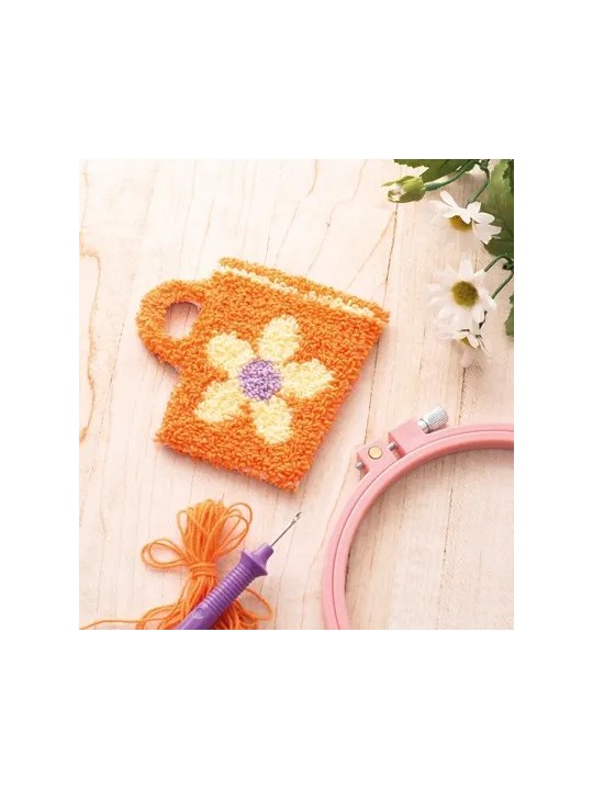 Punch needle sous-tasse