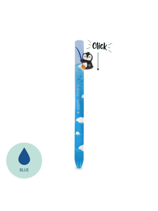 Stylo à bille rétractable pingouin