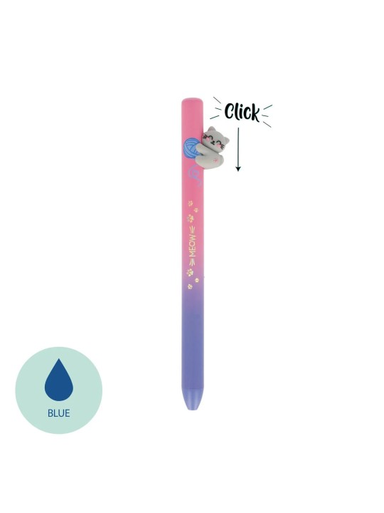 Stylo à bille rétractable chat