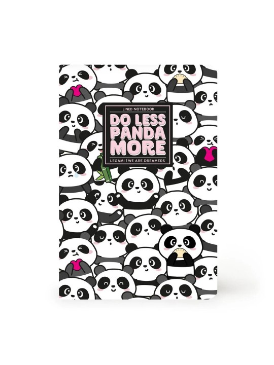 Carnet ligné A6 panda