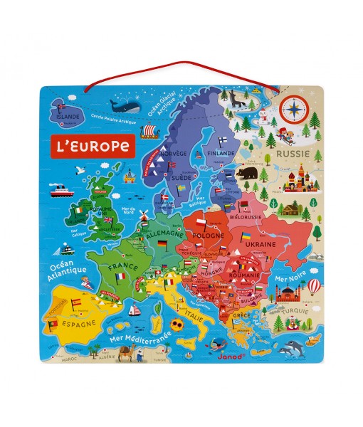 Puzzle l'Europe magnétique - 40 pièces