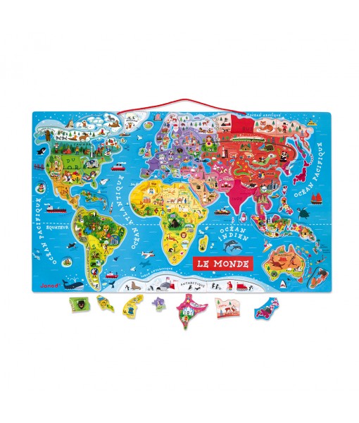 Puzzle Monde magnétique - 92 pièces