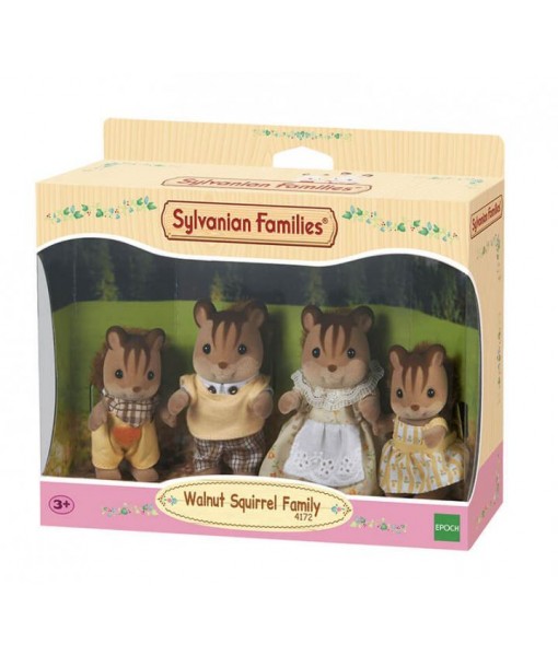 Famille écureuil roux