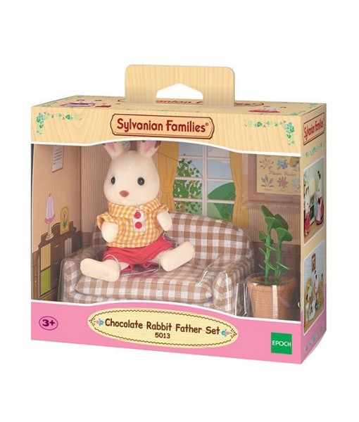 Papa lapin chocolat au salon