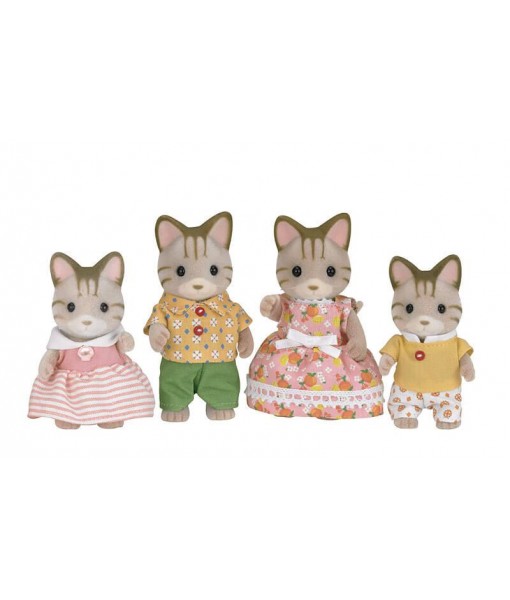 Famille chat tigré