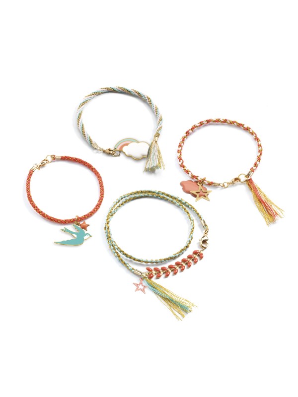 Bracelets Kumihimo Céleste