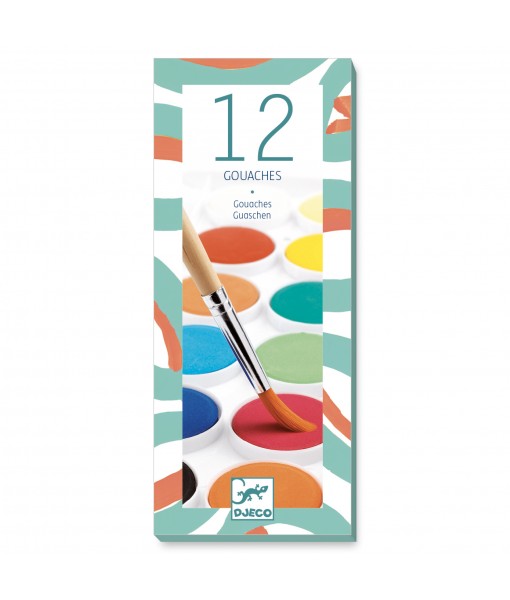 Pastilles de gouache classique - boîte de 12