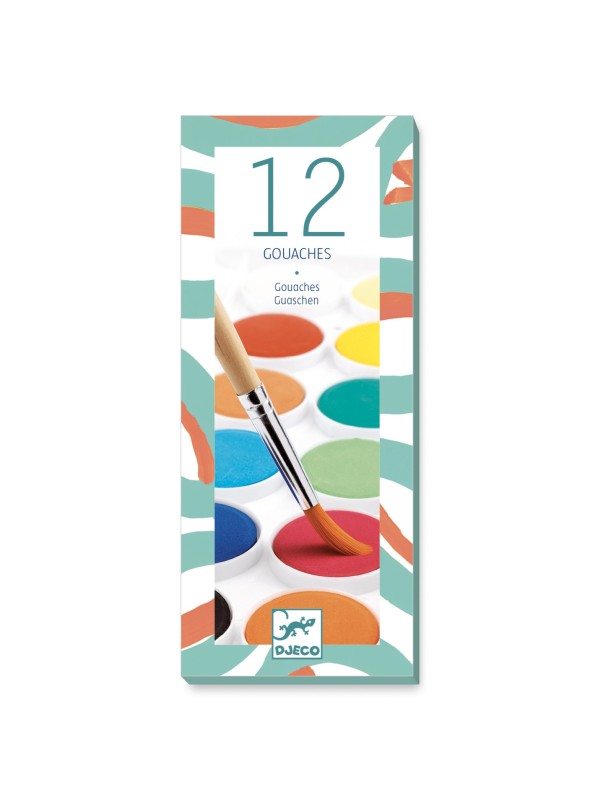 Pastilles de gouache classique - boîte de 12