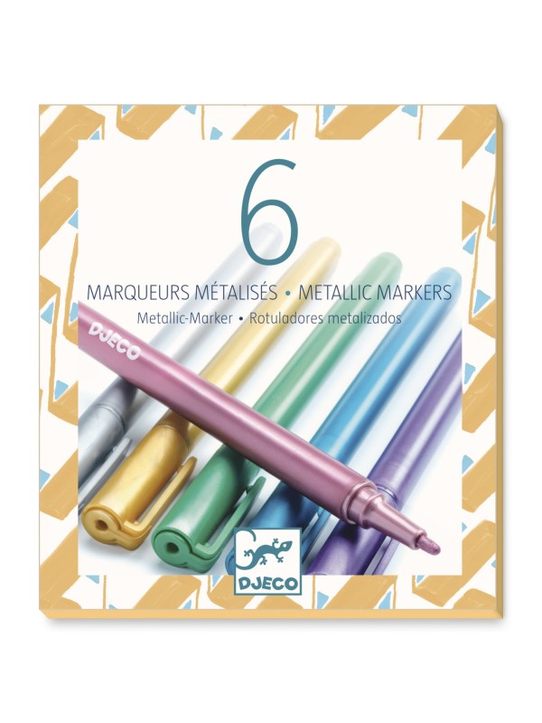 Marqueurs métalliques - boîte de 6