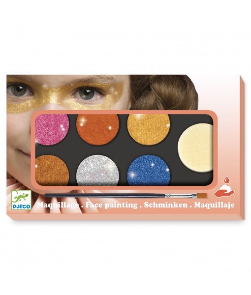 Palette maquillage 6 couleurs - effet métal